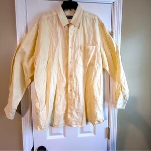 Orvis Men's Light Yellow Linen Shirt Size L
New without tags